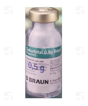 TIOBARBITAL B. BRAUN 0,5 g PÓ PARA SOLUÇÃO INJETÁVEL