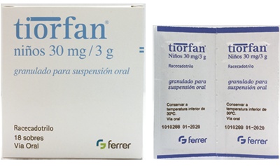 TIORFAN NIÑOS 30 mg GRÂNULOS PARA SUSPENSÃO ORAL