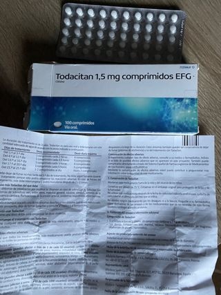 TODACITAN 1,5 mg COMPRIMIDOS