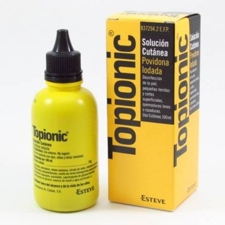 TOPIONIC 100 mg/ml SOLUÇÃO CUTÂNEA