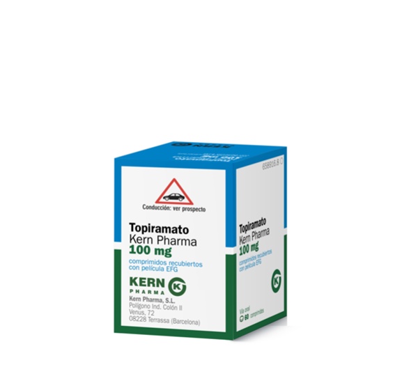TOPIRAMATO KERN PHARMA 100 mg COMPRIMIDOS REVESTIDOS POR PELÍCULA