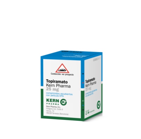 TOPIRAMATO KERN PHARMA 25 mg COMPRIMIDOS REVESTIDOS POR PELÍCULA