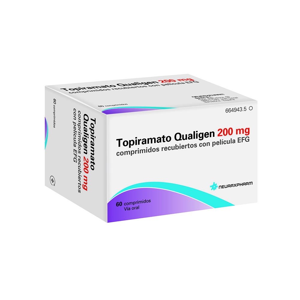 TOPIRAMATO QUALIGEN 200 mg COMPRIMIDOS REVESTIDOS POR PELÍCULA