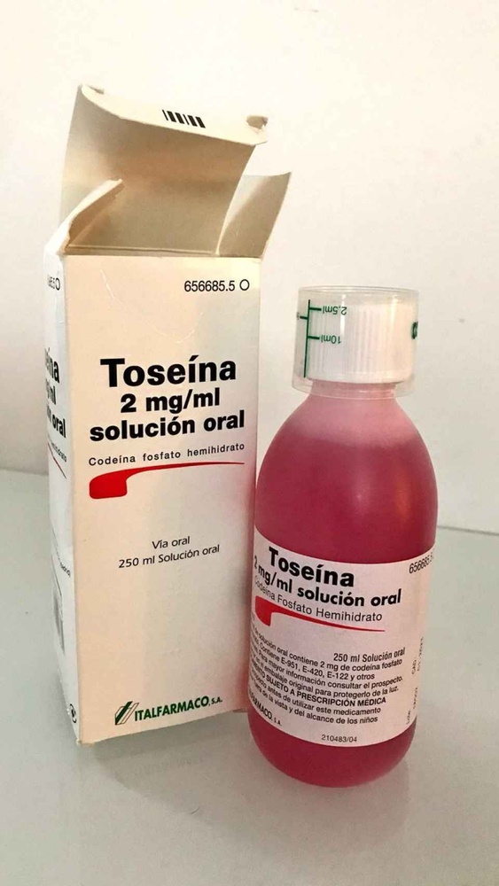 TOSEINA 2 mg/ml SOLUÇÃO ORAL