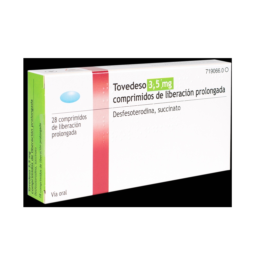 TOVEDESO 3,5 mg COMPRIMIDOS DE LIBERTAÇÃO PROLONGADA