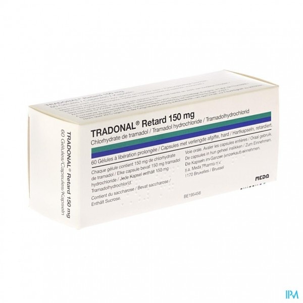 TRADONAL RETARD 150 mg CÁPSULAS DURAS DE LIBERTAÇÃO PROLONGADA