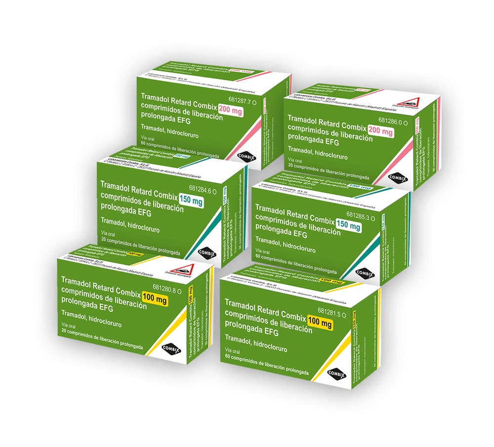 TRAMADOL RETARD COMBIX 100 mg COMPRIMIDOS DE LIBERTAÇÃO PROLONGADA