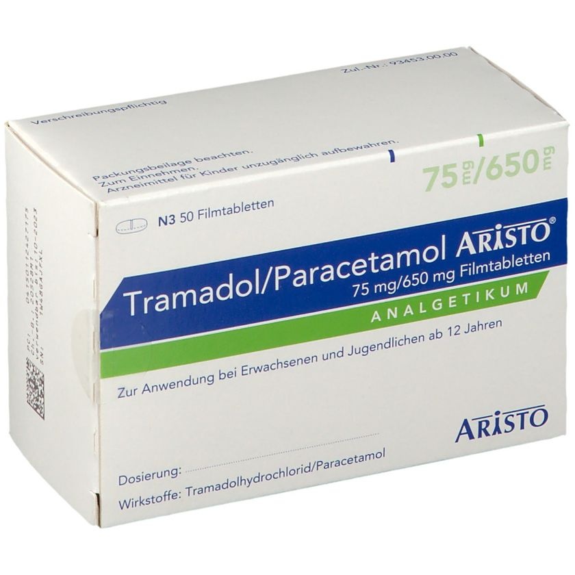 TRAMADOL/PARACETAMOL ALTER 75 mg/650 mg COMPRIMIDOS REVESTIDOS POR PELÍCULA
