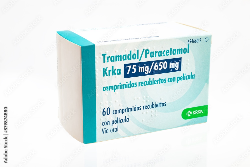 TRAMADOL/PARACETAMOL KRKA 75 mg/650 mg COMPRIMIDOS REVESTIDOS POR PELÍCULA