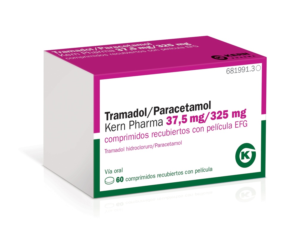 TRAMADOL/PARACETAMOL VIR 37,5 mg/325 mg COMPRIMIDOS REVESTIDOS POR PELÍCULA
