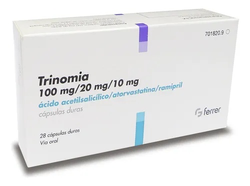 TRINOMIA 100mg/20mg/10mg CÁPSULAS DURAS
