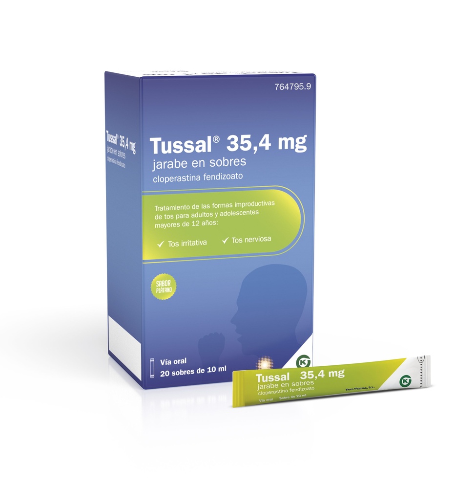 TUSSAL 35,4 mg PÓ PARA SOLUÇÃO ORAL EM SACHÉS