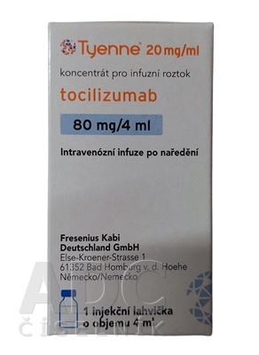 TYENNE 20 mg/ml CONCENTRADO PARA SOLUÇÃO PARA PERFUSÃO