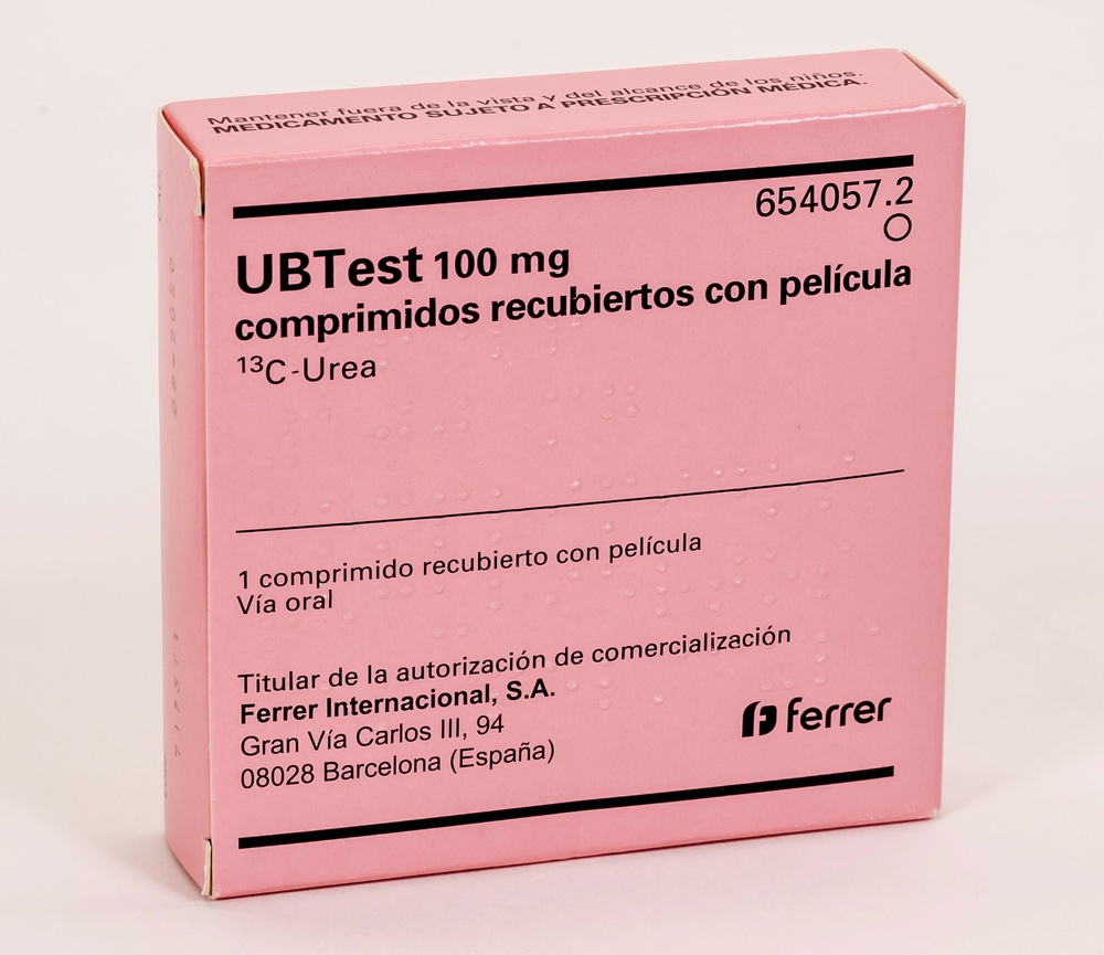 UBTEST 100 mg COMPRIMIDOS REVESTIDOS POR PELÍCULA