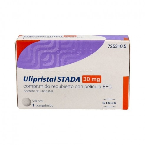ULIPRISTAL EXELTIS 30 mg COMPRIMIDOS REVESTIDOS POR PELÍCULA