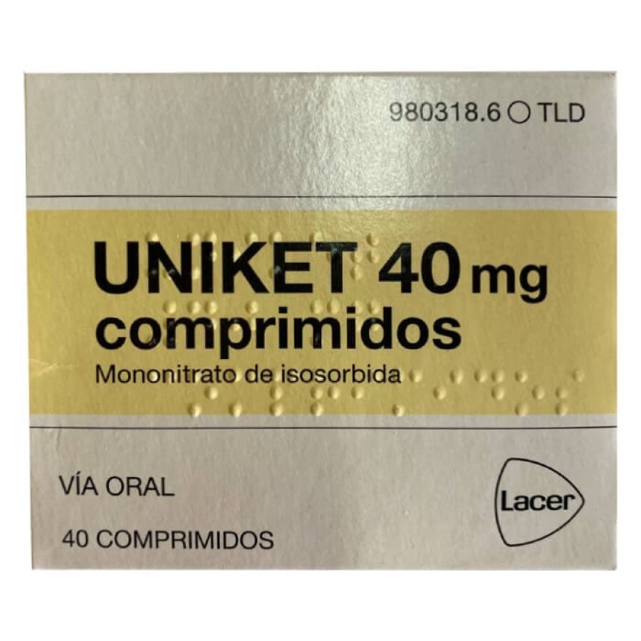 UNIKET 40 mg COMPRIMIDOS