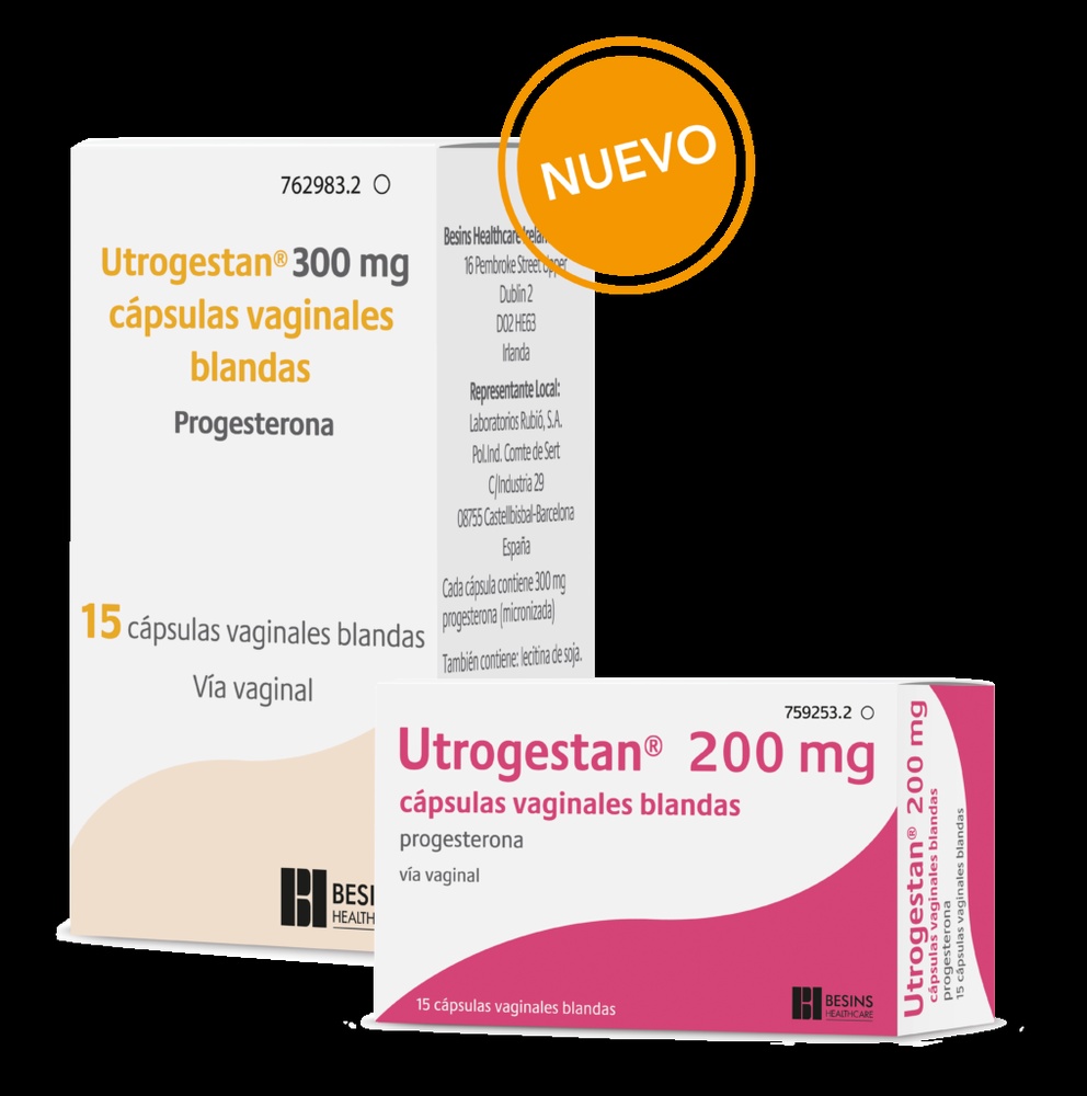 UTROGESTAN 200 mg CÁPSULAS VAGINAIS MOLES