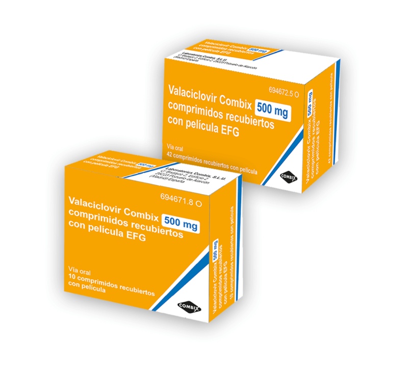 VALACICLOVIR COMBIX 500 mg COMPRIMIDOS REVESTIDOS POR PELÍCULA