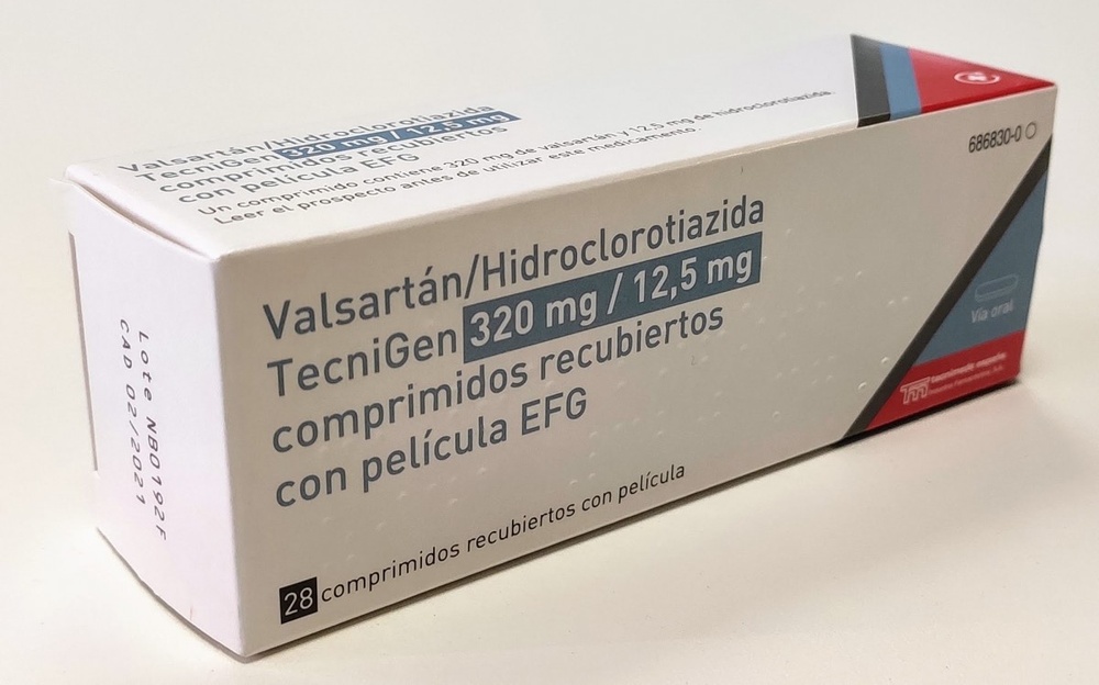 VALSARTANO HIDROCLOROTIAZIDA ALTER 320 mg/12,5 mg COMPRIMIDOS REVESTIDOS POR PELÍCULA