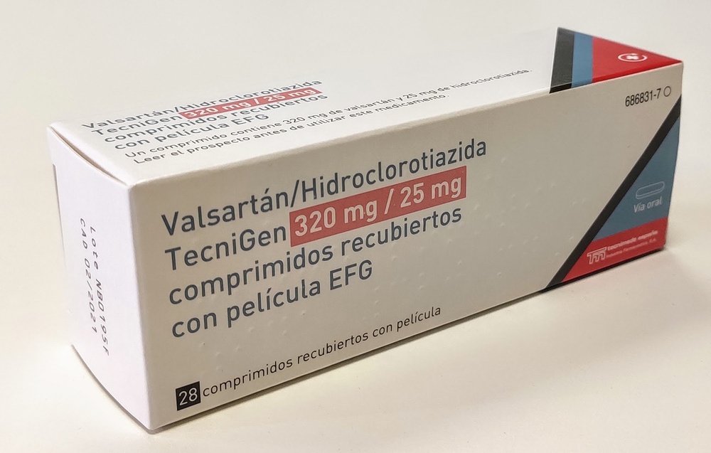 VALSARTAN HIDROCLOROTIAZIDA ALTER 320 mg/25 mg COMPRIMIDOS REVESTIDOS POR PELÍCULA