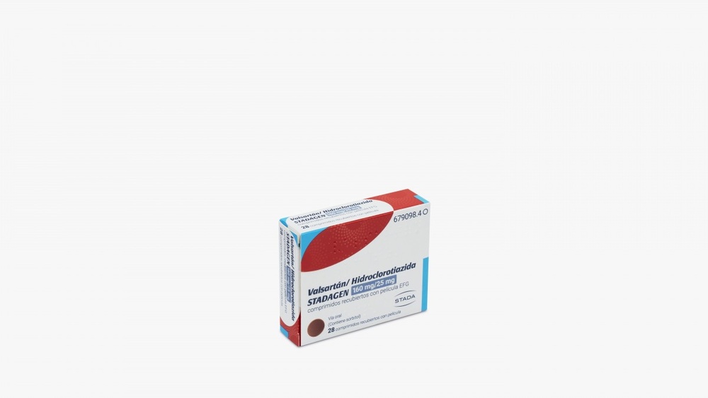VALSARTAN/HIDROCLOROTIAZIDA STADA 160mg/25mg COMPRIMIDOS REVESTIDOS POR PELÍCULA