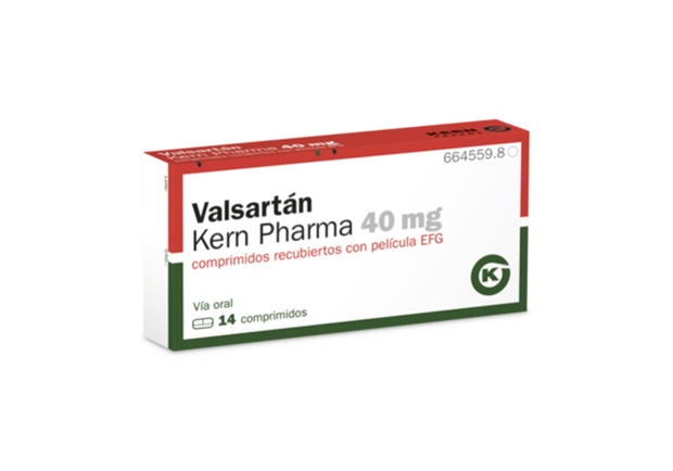 VALSARTAN KERN PHARMA 40 mg COMPRIMIDOS REVESTIDOS POR PELÍCULA