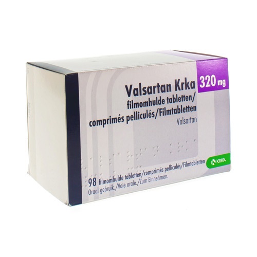 VALSARTAN KRKA 320 mg COMPRIMIDOS REVESTIDOS POR PELÍCULA