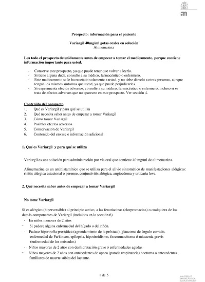 VARIARGIL 40mg/ml SOLUÇÃO ORAL EM GOTAS