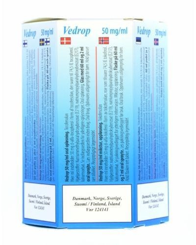 VEDROP 50 mg/ml SOLUÇÃO ORAL