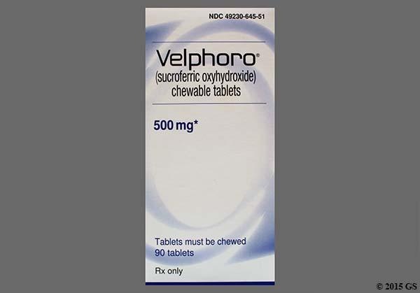 Velphoro 500 mg comprimidos mastigáveis