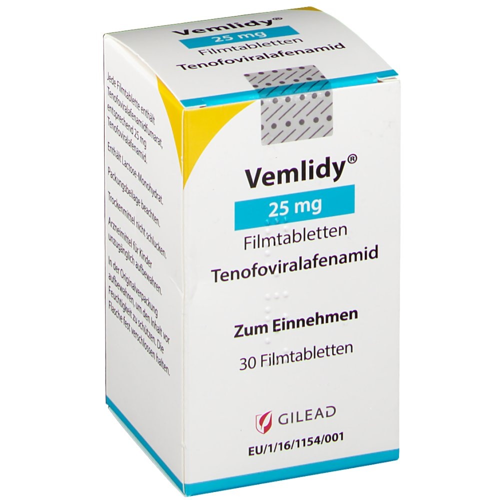 VEMLIDY 25 mg COMPRIMIDOS REVESTIDOS POR PELÍCULA