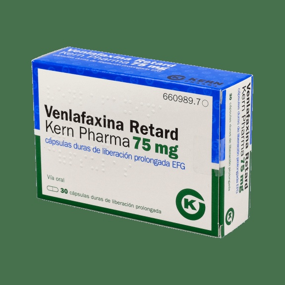 VENLAFAXINA RETARD KERN PHARMA 75 mg CÁPSULAS DURAS DE LIBERTAÇÃO PROLONGADA