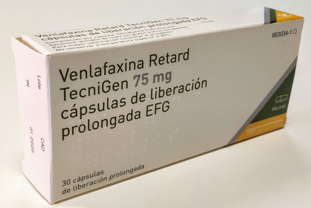 VENLAFAXINA TARBIS 75 mg CÁPSULAS DURAS DE LIBERAÇÃO PROLONGADA