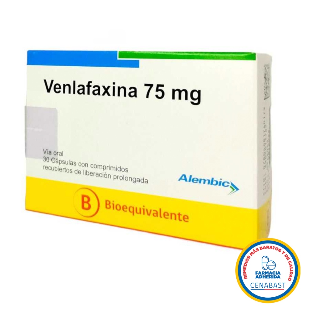 VENLAFAXINA SUN 75 mg COMPRIMIDOS DE LIBERTAÇÃO PROLONGADA