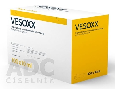 VESOXX 1 mg/ml SOLUÇÃO INTRAVESICAL