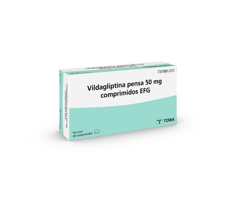 VILDAGLIPTINA PENSA 50 mg COMPRIMIDOS