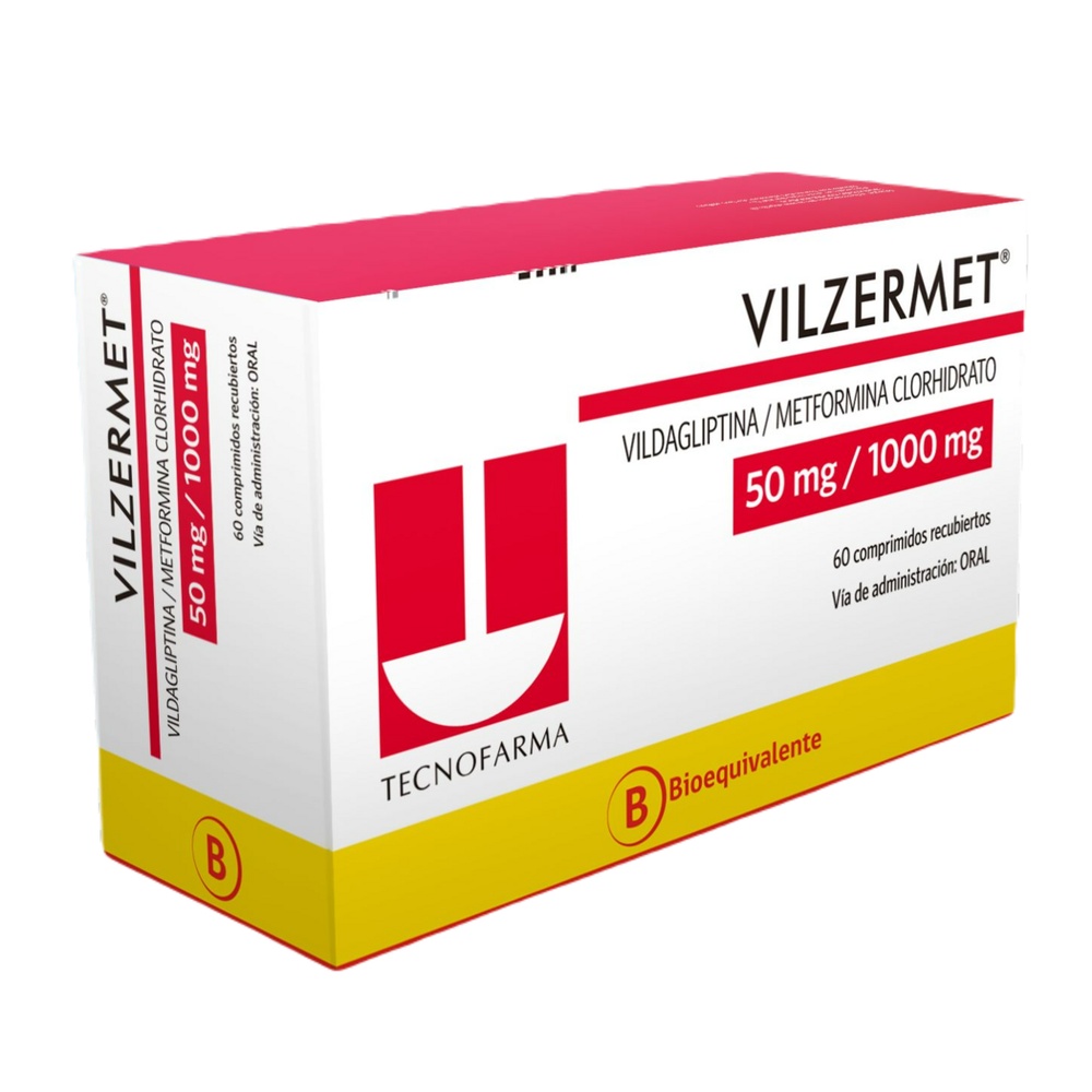 VILDAGLIPTINA/METFORMINA ALMUS 50 mg/1000 mg COMPRIMIDOS REVESTIDOS POR PELÍCULA