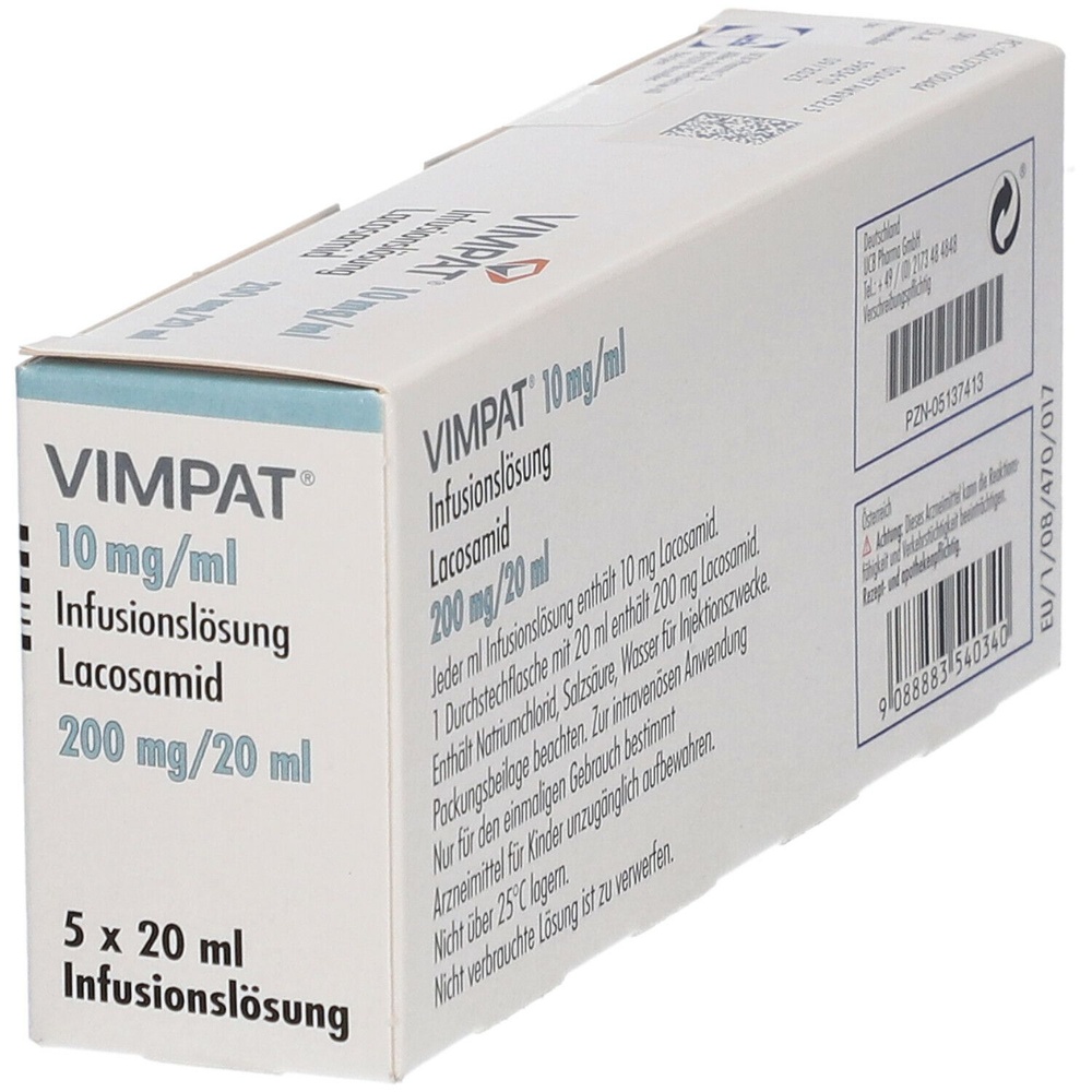 VIMPAT 10 mg/ml SOLUÇÃO PARA PERFUSÃO