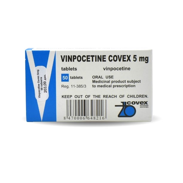 VINPOCETINA COVEX 5 mg COMPRIMIDOS