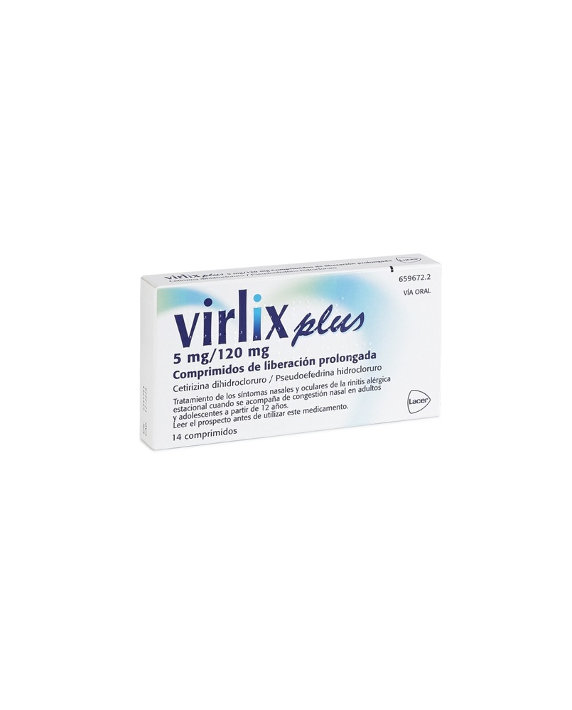 VIRLIX PLUS COMPRIMIDOS DE LIBERTAÇÃO PROLONGADA