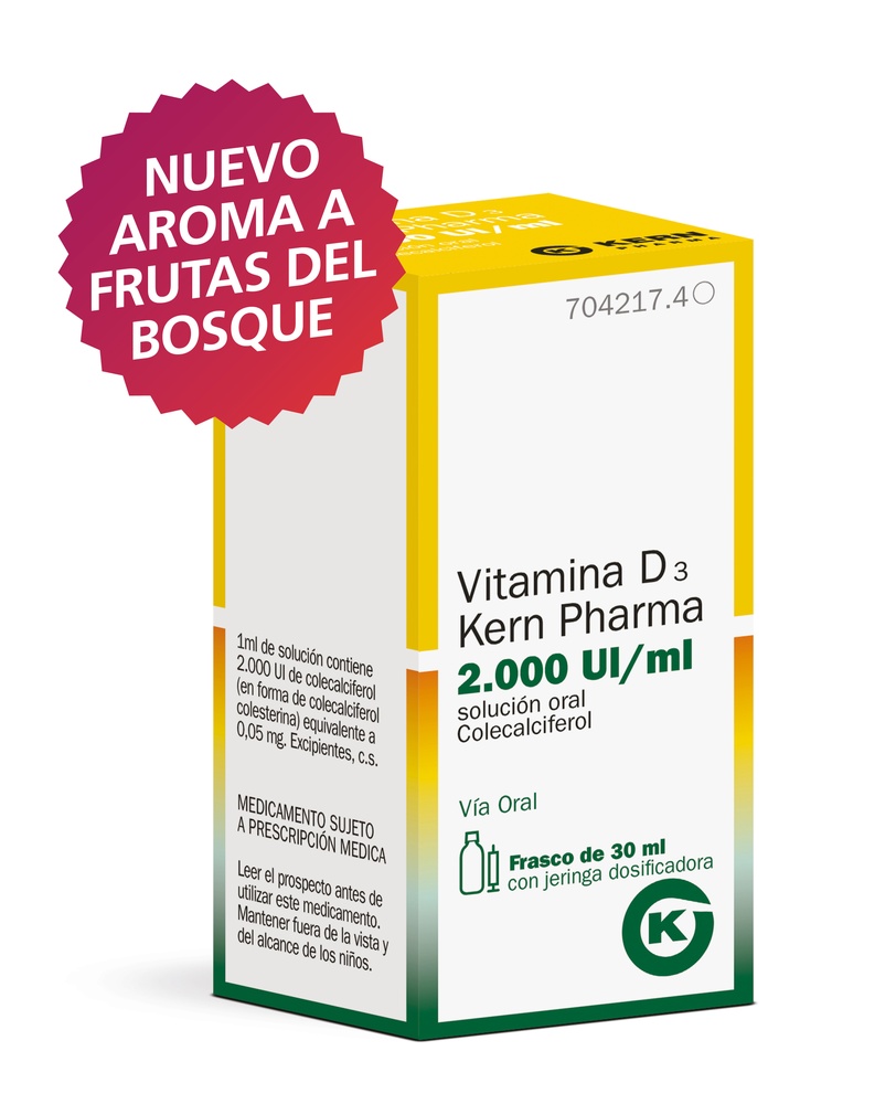 VITAMINA D3 KERN PHARMA 2.000 UI/ml SOLUÇÃO ORAL