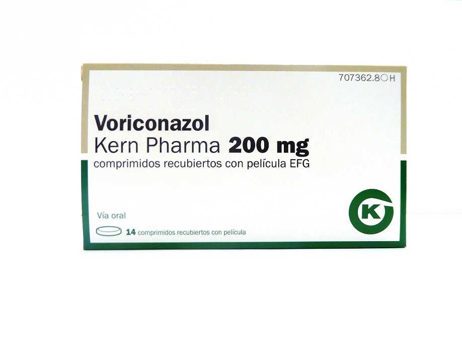 VORICONAZOL PHARMAKERN 200 mg COMPRIMIDOS REVESTIDOS POR PELÍCULA