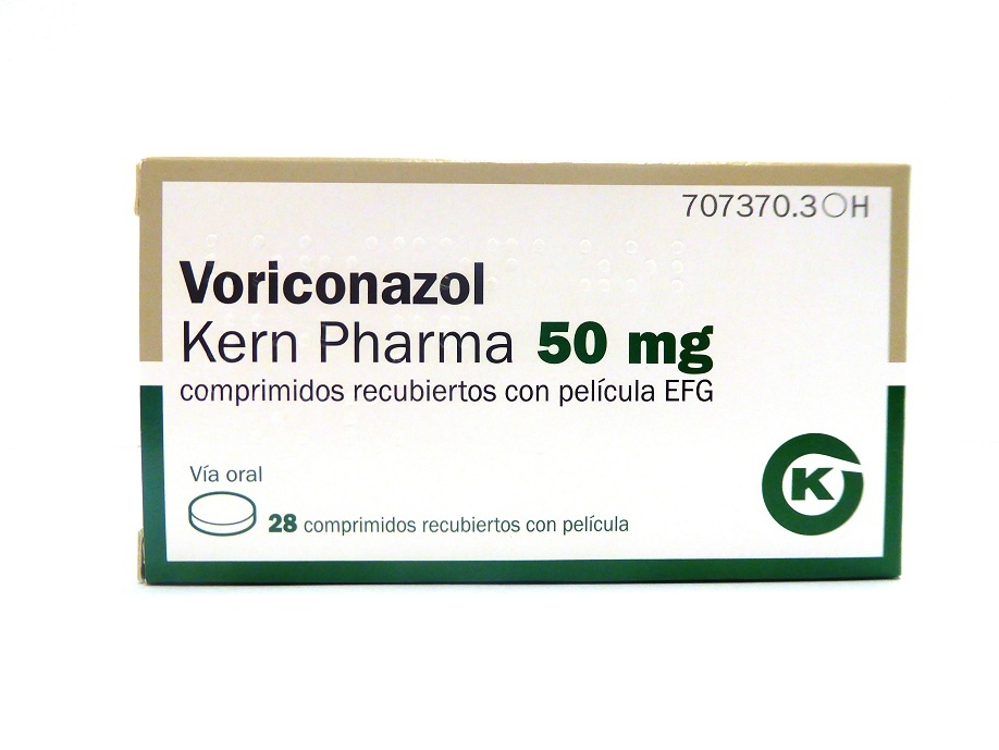 VORICONAZOL PHARMAKERN 50 mg COMPRIMIDOS REVESTIDOS POR PELÍCULA