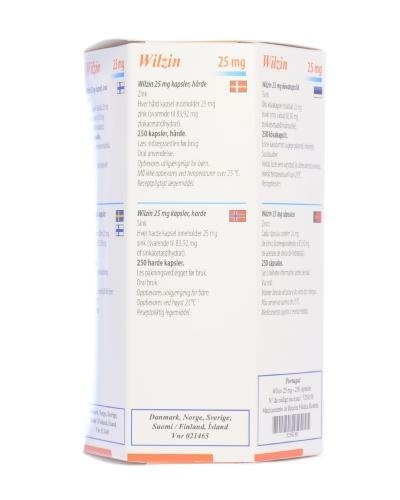 WILZIN 25 mg CÁPSULAS DURAS