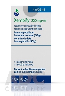 XEMBIFY 200 mg/ml SOLUÇÃO INJETÁVEL SUBCUTÂNEA