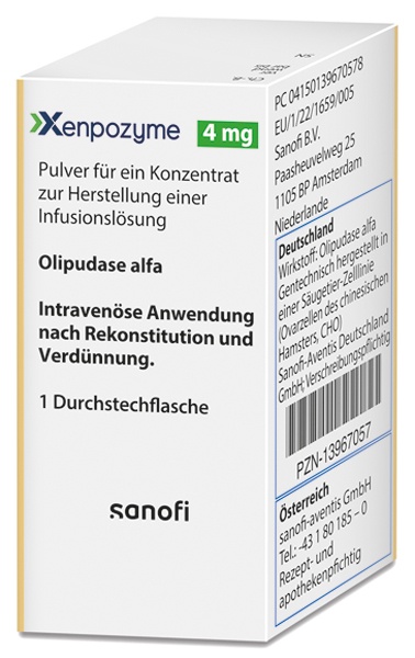 XENPOZYME 4 mg PÓ PARA CONCENTRADO PARA SOLUÇÃO PARA PERFUSÃO