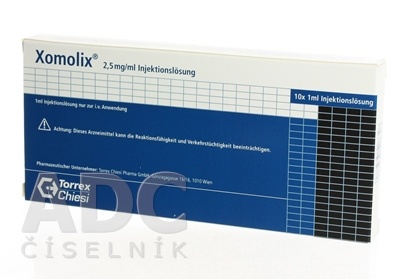 XOMOLIX 2,5 mg/ml SOLUÇÃO INJETÁVEL