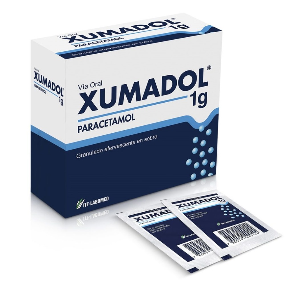 XUMADOL 1 g GRÂNULOS EFERVESCENTES
