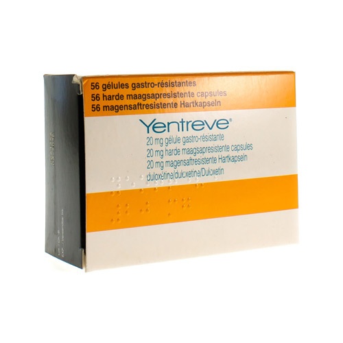 YENTREVE 20 mg CÁPSULAS DURAS GASTRORRESISTENTES