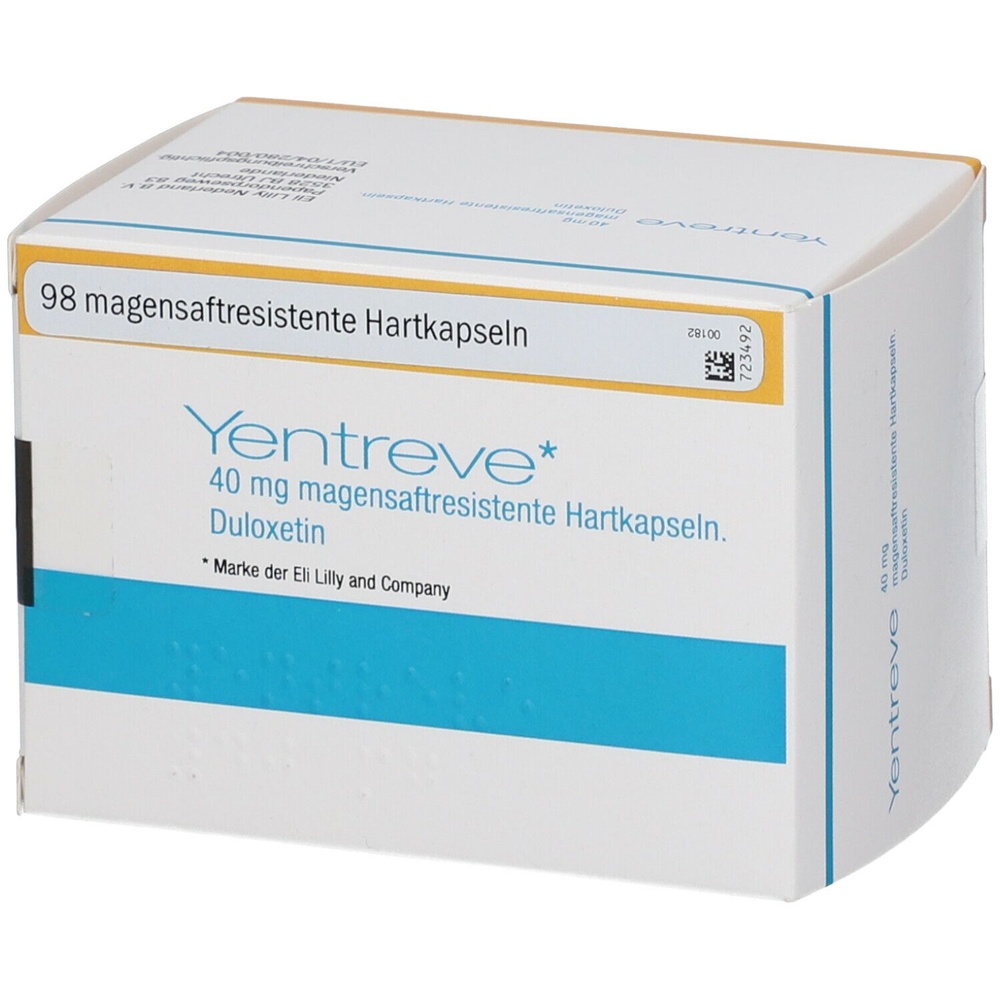 YENTREVE 40 mg CÁPSULAS DURAS GASTRORRESISTENTES